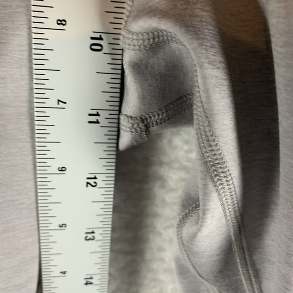 Nike Legging Womens‎ XL Gray Stretch Dri-Fit Zip Pockets Drawstring Cropped 8131 - Picture 9 of 11